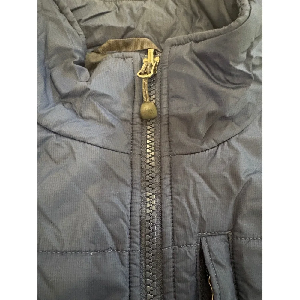 The North Face Mens Navy Blue Primaloft Insulated Puffer Jacket Full Zip Large